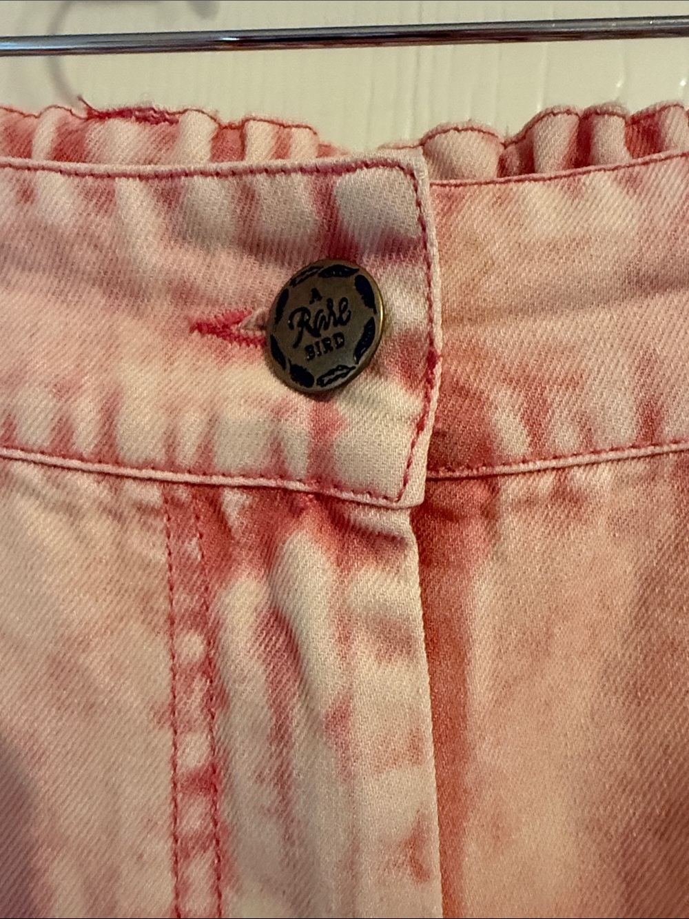 A rare bird RARE Pink Embellished Women's baggy Jeans with Heart & Bird Patches - Picture 5 of 10